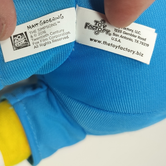 NWT The Simpsons Bart Krusty Fan Plush Toy 20” Tall Krusty Clown Fan Hat Doll - Picture 10 of 10